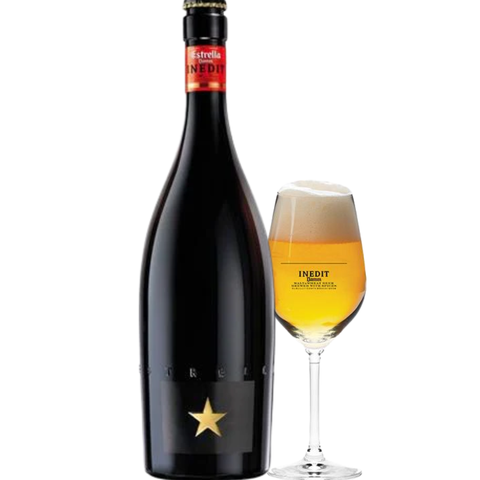Bia Tây Ban Nha Inedit Damm 4,8% – Chai 750ml – Thùng 12