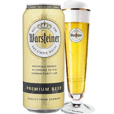 Bia Đức Warsteiner Pilsner 4,8% - Lon 500ml - Thùng 24