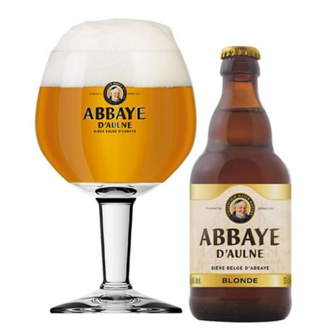 Bia Bỉ Abbaye d’Aulne Blonde 6,0% – Chai 330ml – Thùng 24
