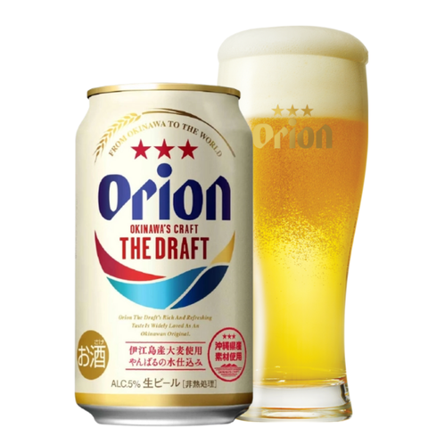 Bia Nhật Orion Draft Lager 5,0% – Lon 350ml – Thùng 24