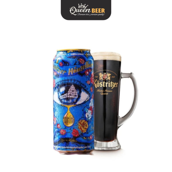 Bia Đức Lausitzer Hauselbier Schwarzbier 4.5%, Lon 500ml