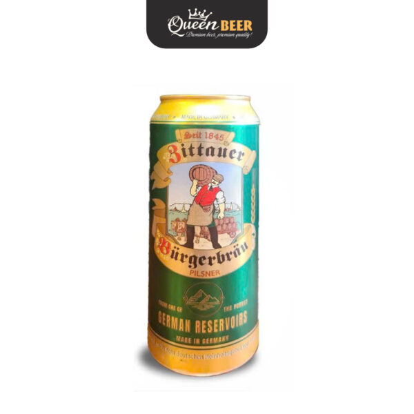 Bia Đức Zittauer Burgerbrau Pilsner 4.8%, Lon 500 ml