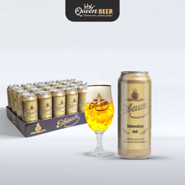 Bia Đức Thầy Tu EIbauer Hefeweizen Hell 5.2% Alc, 15.3 BU - Lon 500 ml
