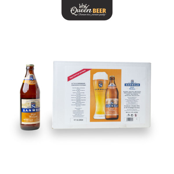 Bia Đức Sanwald Hefeweizen 4,9% - Chai 500ml