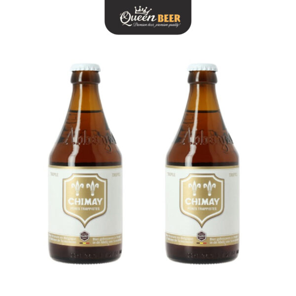 Bia Bỉ Chimay Trắng Triple Trappist 8,0% - Chai 330ml