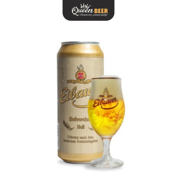 Bia Đức Thầy Tu EIbauer Hefeweizen Hell 5.2% Alc, 15.3 BU - Lon 500 ml