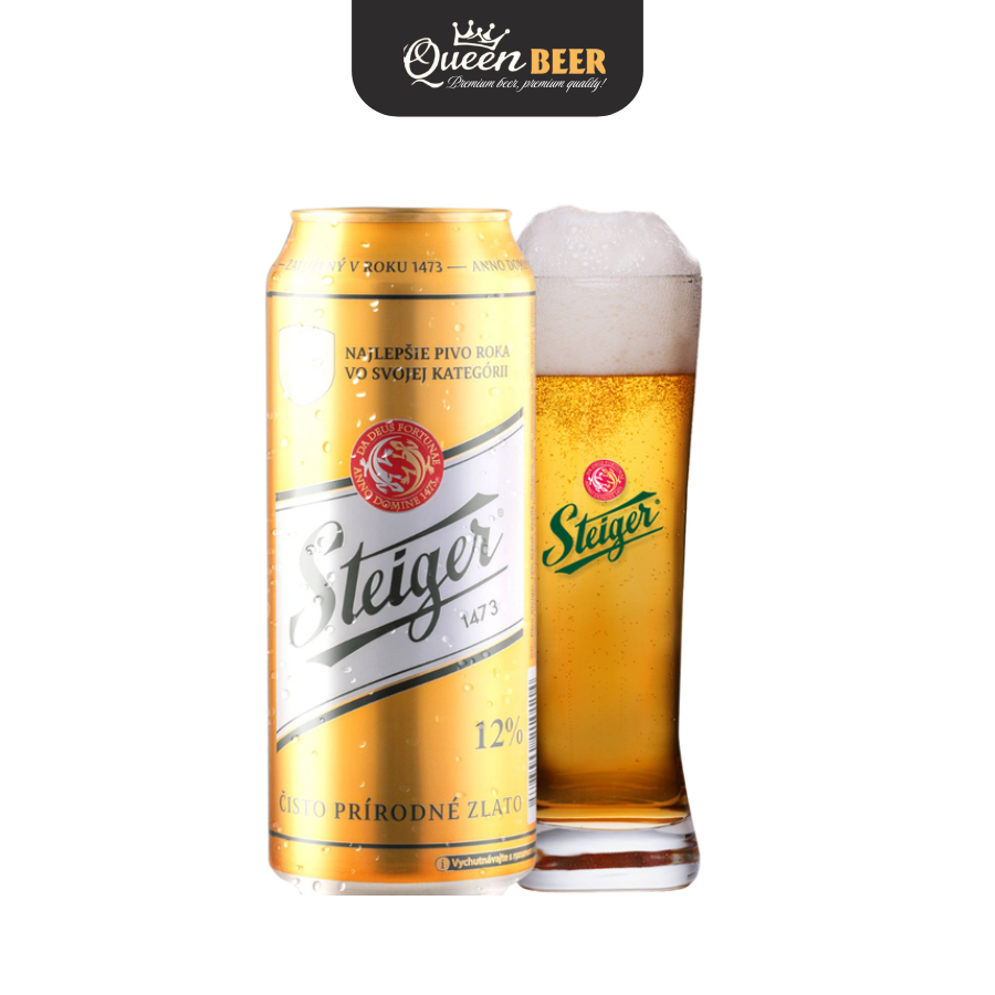 Bia Tiệp Steiger Gold 5% – Lon 500ml
