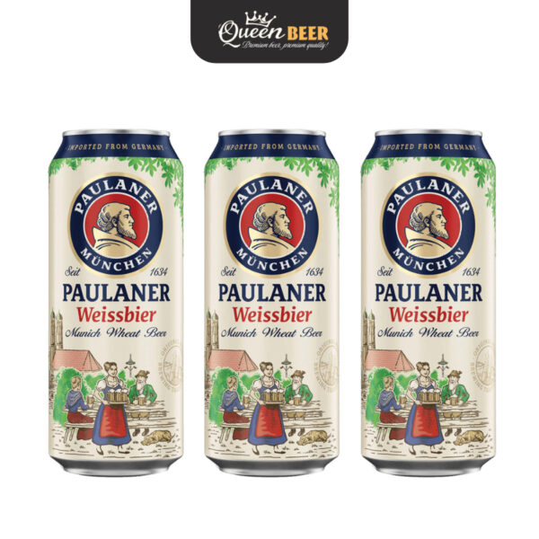 Bia Đức Paulaner Weissbier 5.5% - Lon 500ml