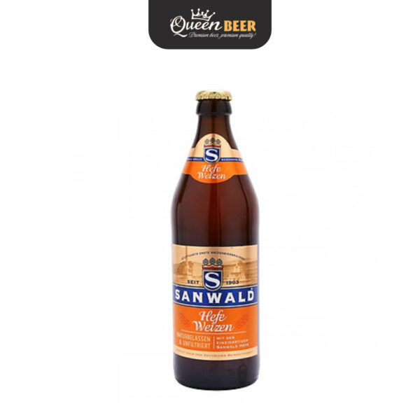Bia Đức Sanwald Hefeweizen 4,9% - Chai 500ml