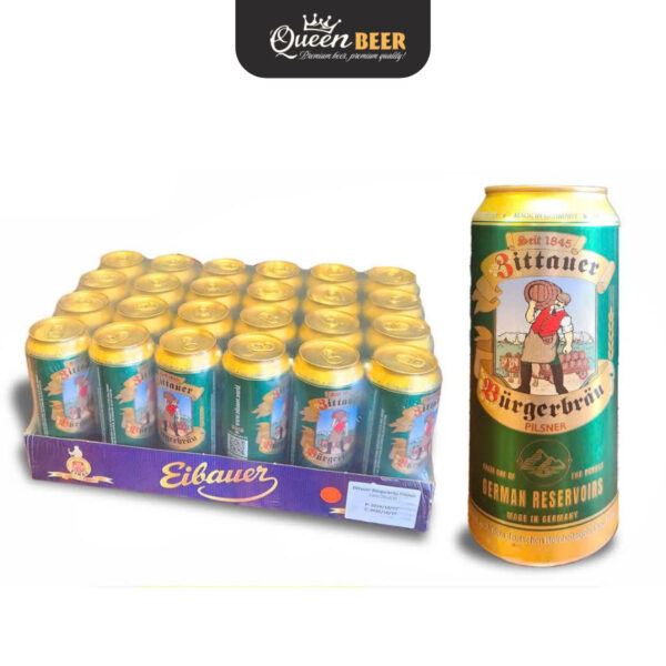 Bia Đức Zittauer Burgerbrau Pilsner 4.8%, Lon 500 ml