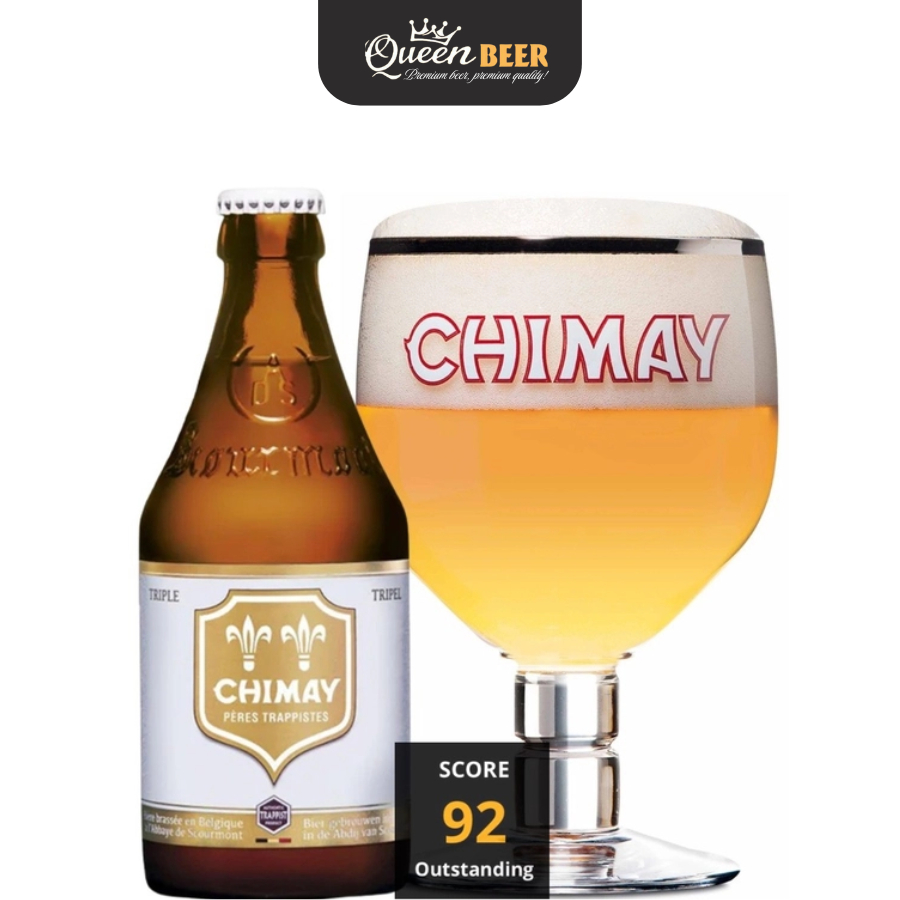 Bia Bỉ Chimay Trắng Triple Trappist 8,0% – Chai 330ml