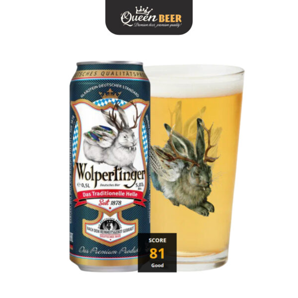 Bia Đức Wolpertinger Hell 4.9%, Lon 500 ml